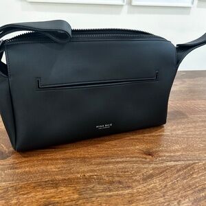 NWT Mina Baie Vegan Leather Black Stroller Caddy